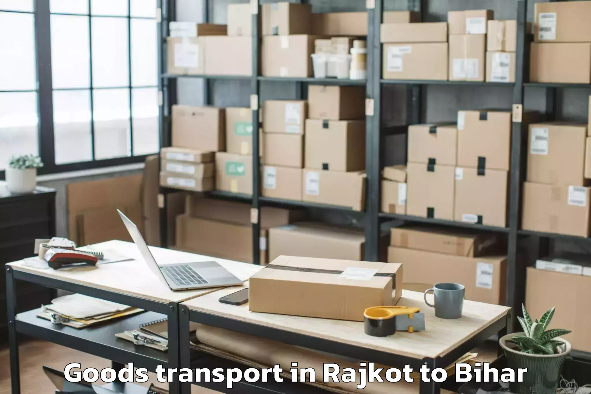 Easy Rajkot to Bathnaha Goods Transport Booking